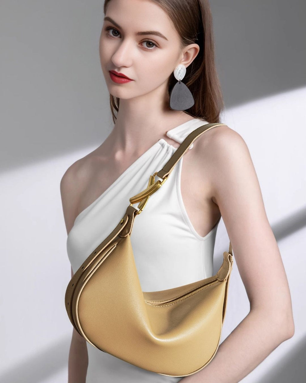 Jeweled Crescent Bag