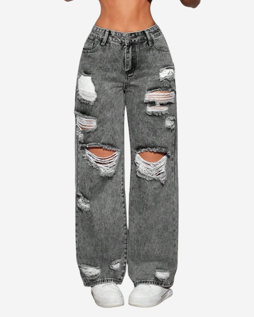 Rebel Ripped Black Jean