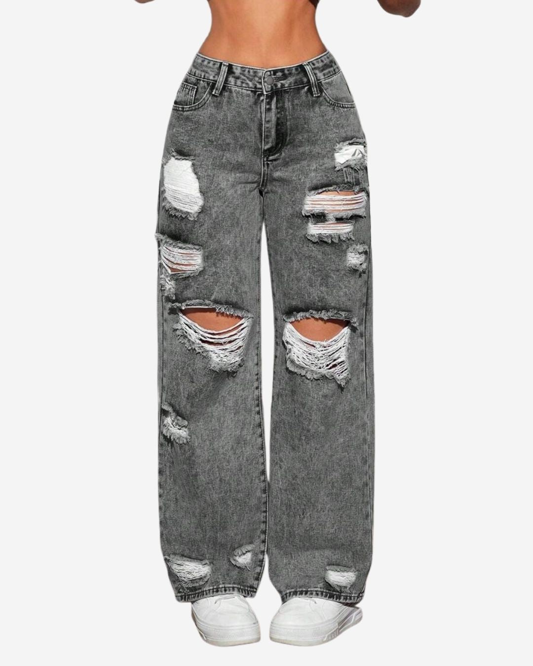 Rebel Ripped Black Jean