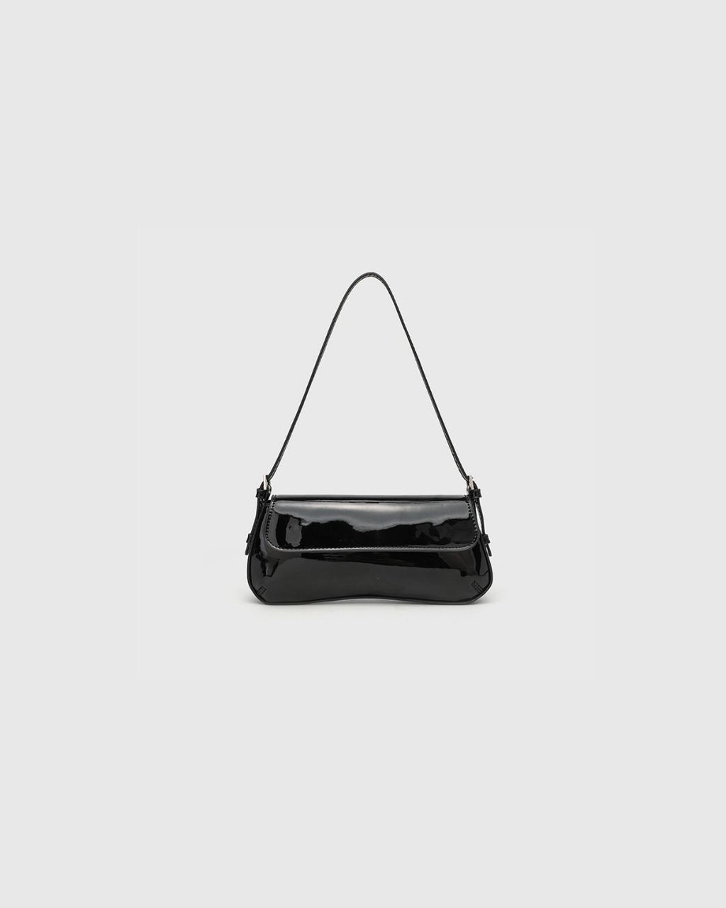 Patent Leather Baguette Bag