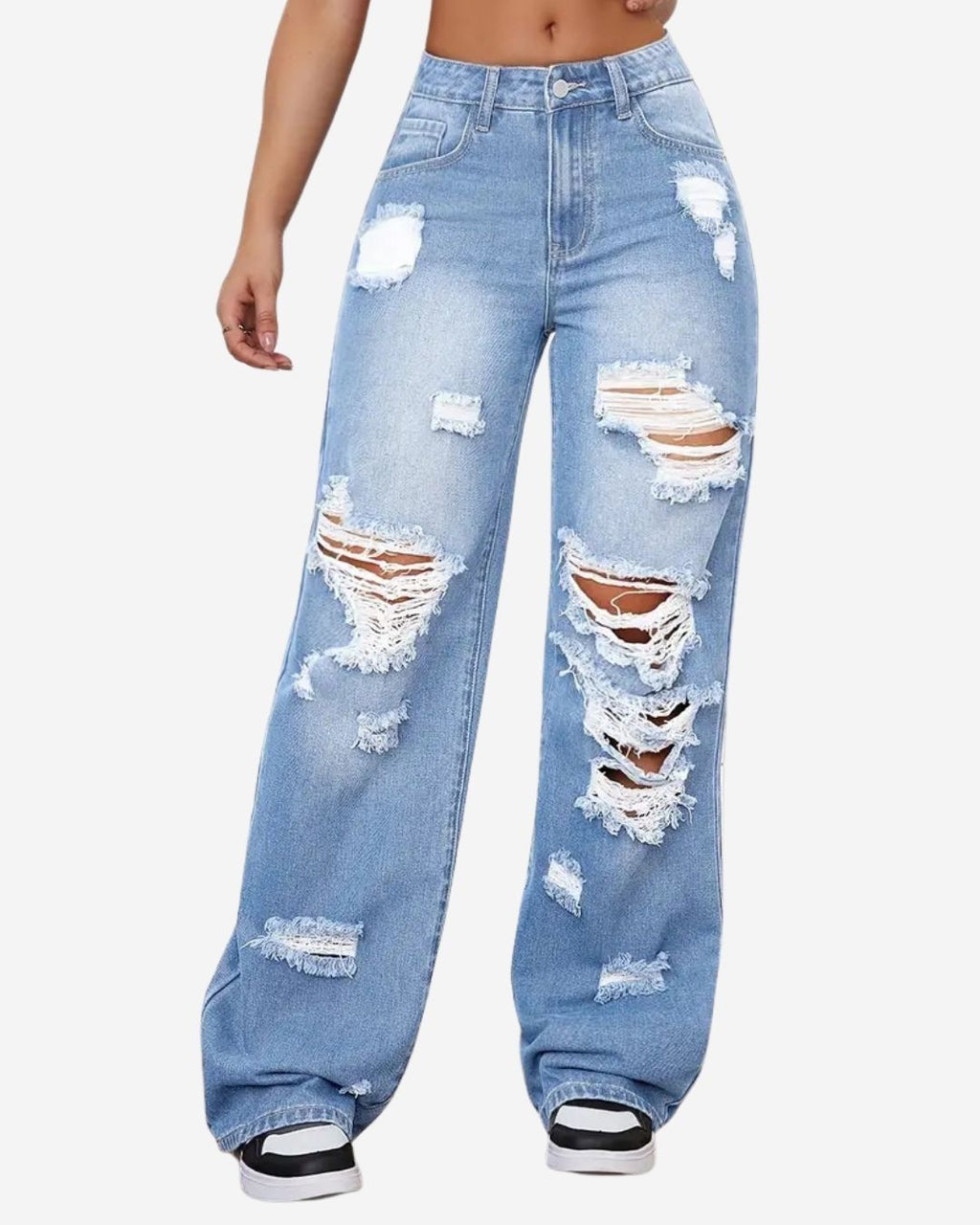 Rebel Ripped Blue Jean
