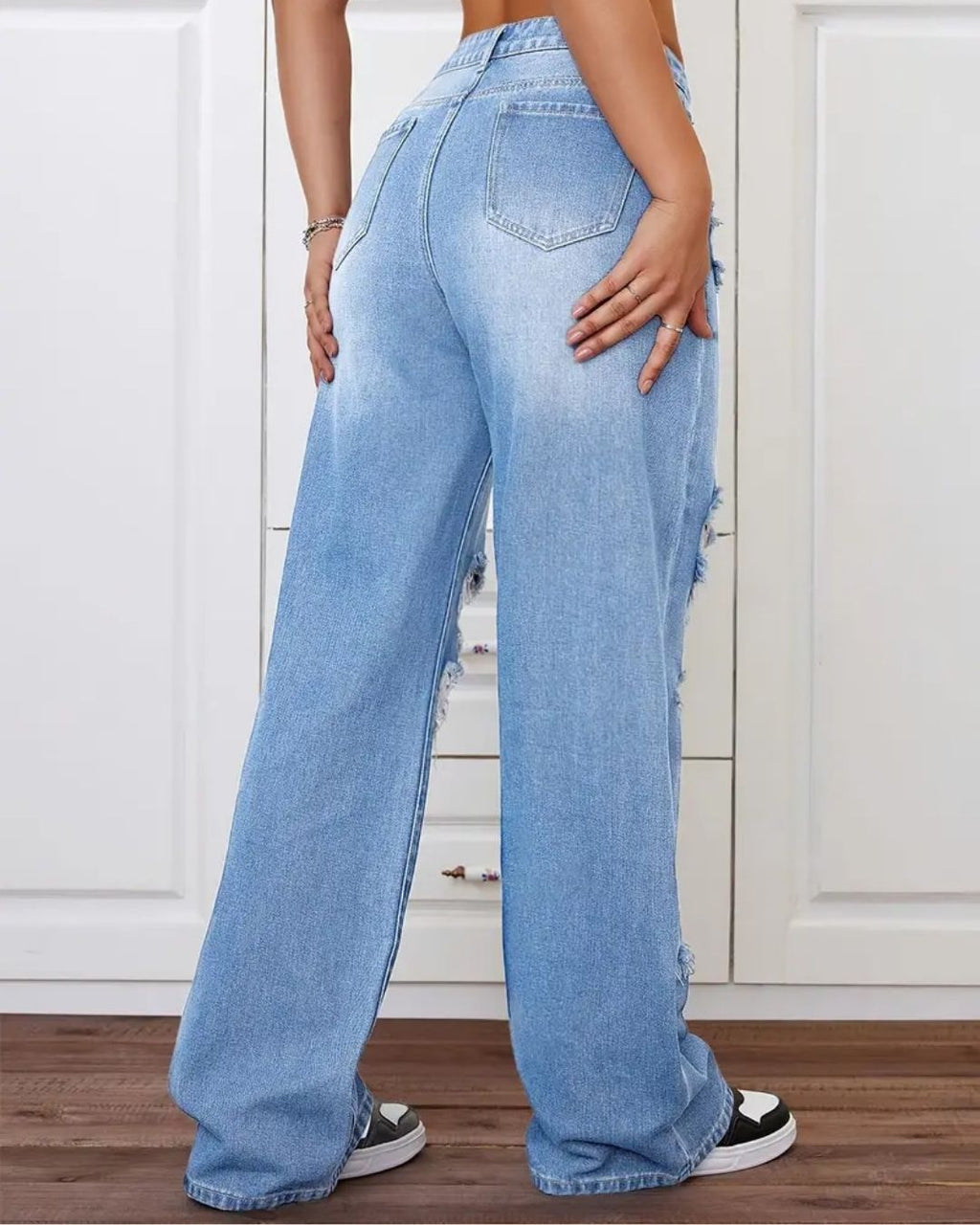Rebel Ripped Blue Jean