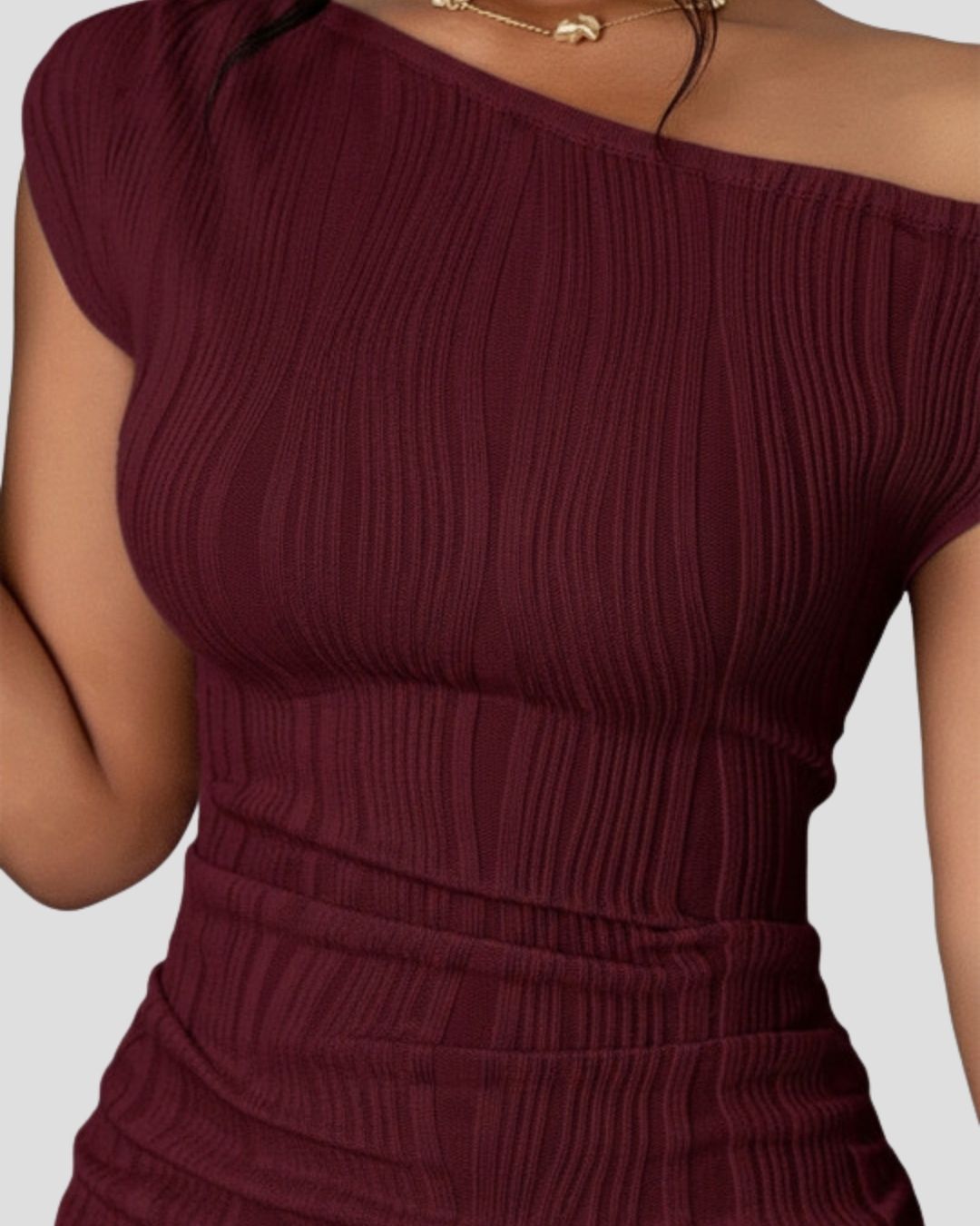 Robe Longue Moulante Camillia Robe á Épaule Dénudée