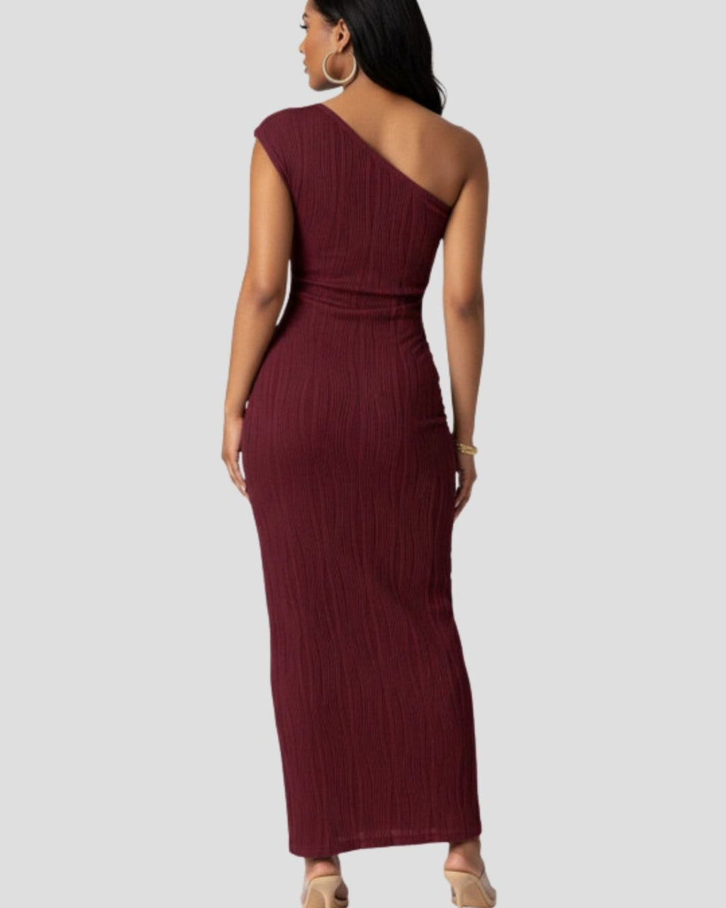 Camillia Long Bodycon Dress Off-Shoulder Dress