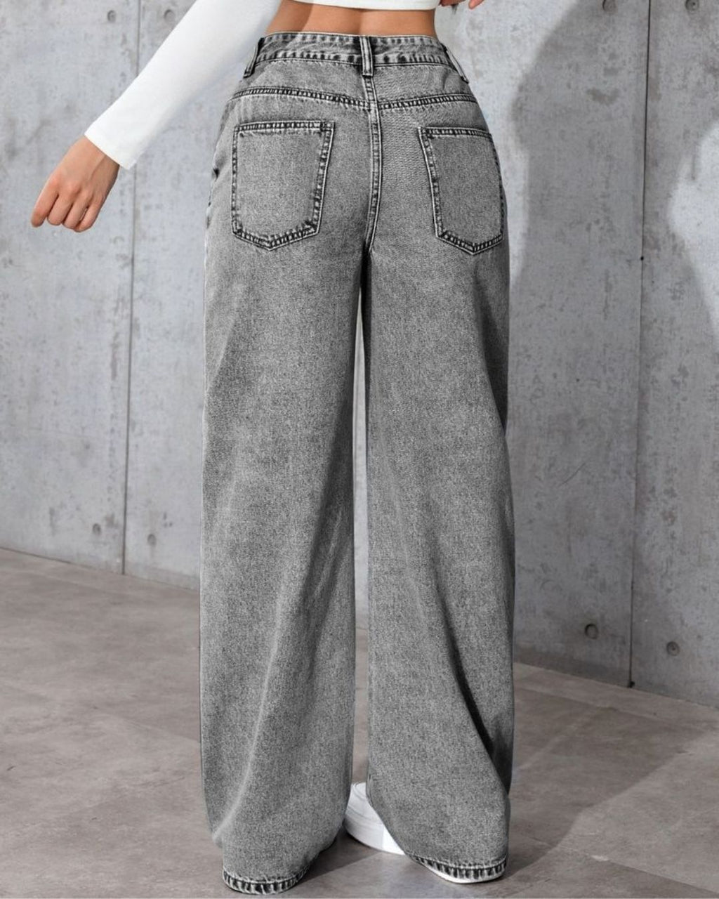 Graphite Wide Retro Jean