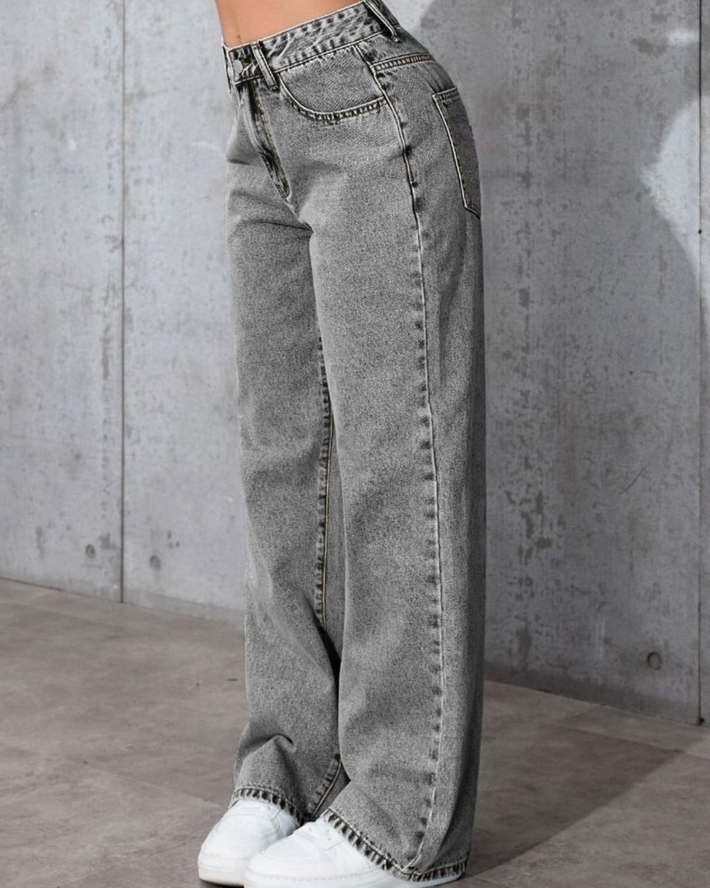 Graphite Wide Retro Jean