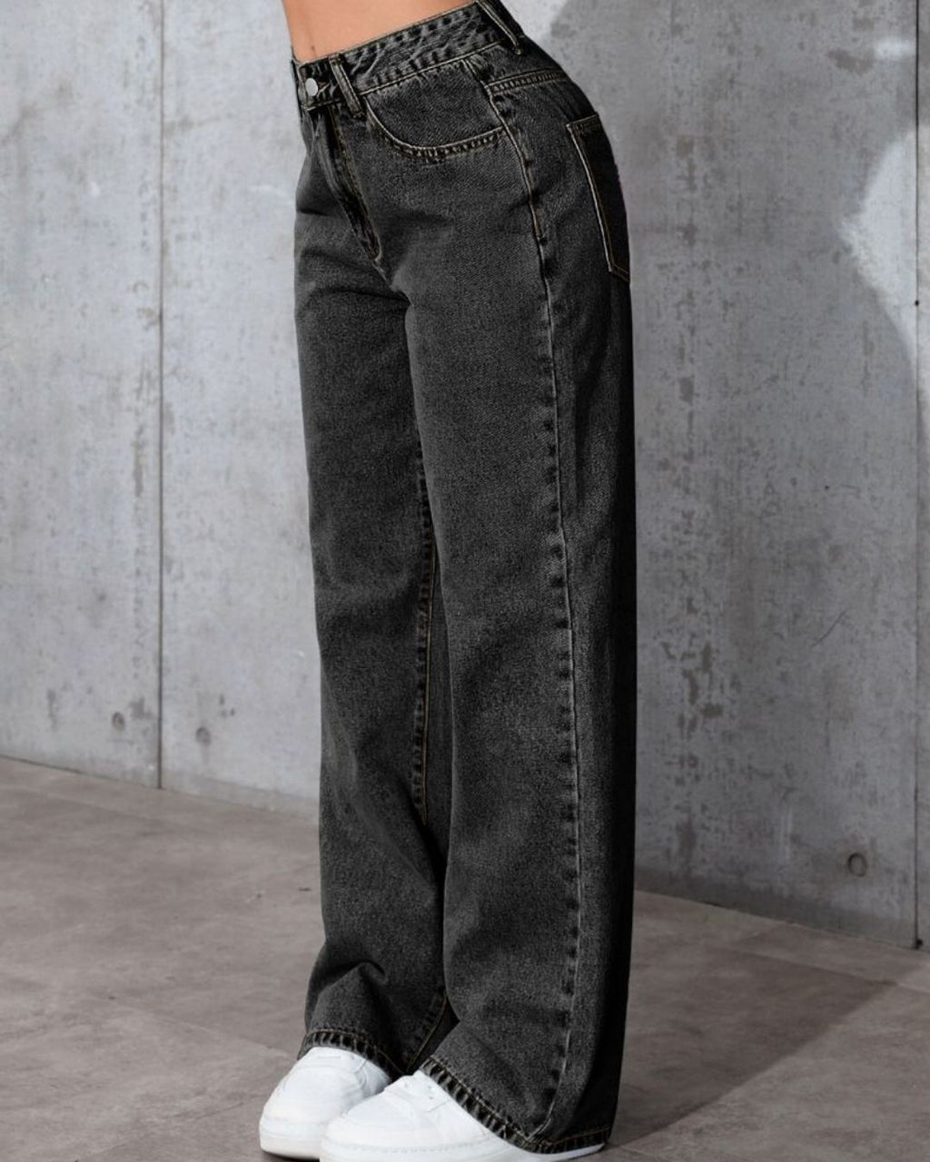 Midnight Onyx Wide Retro Jean