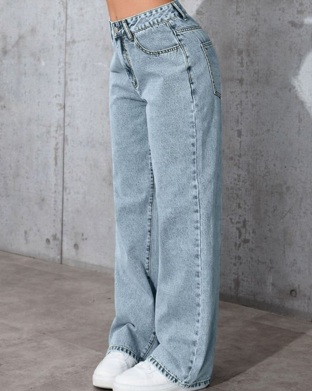 Glacier Blue Wide Retro Jean