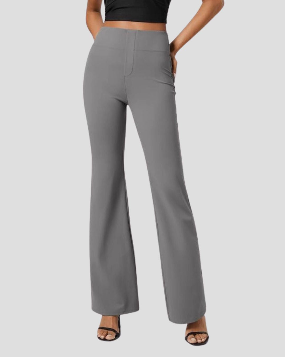 High-Waisted Palazzo Trousers