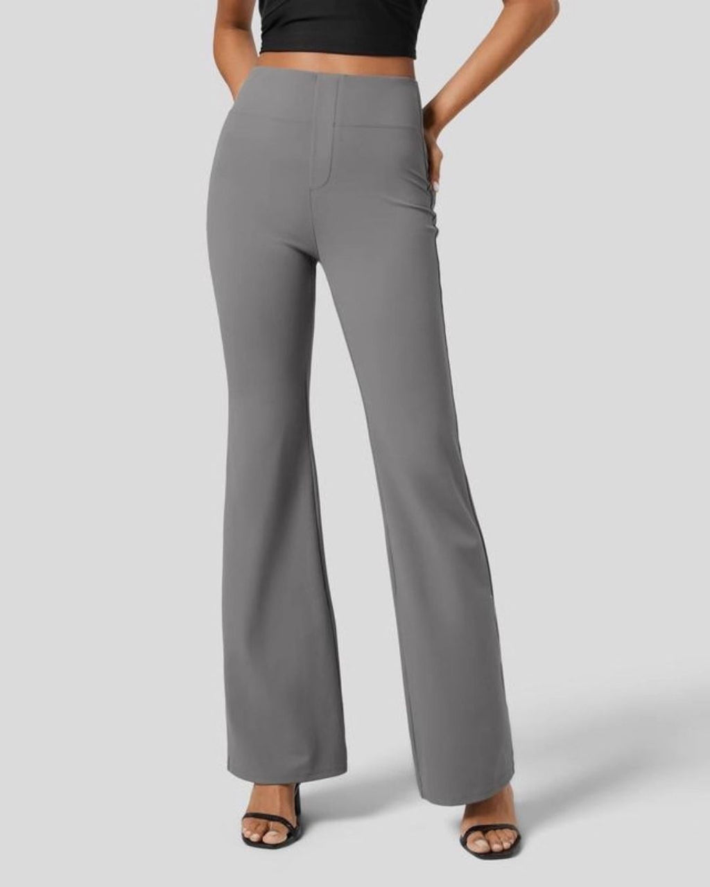 High-Waisted Palazzo Trousers