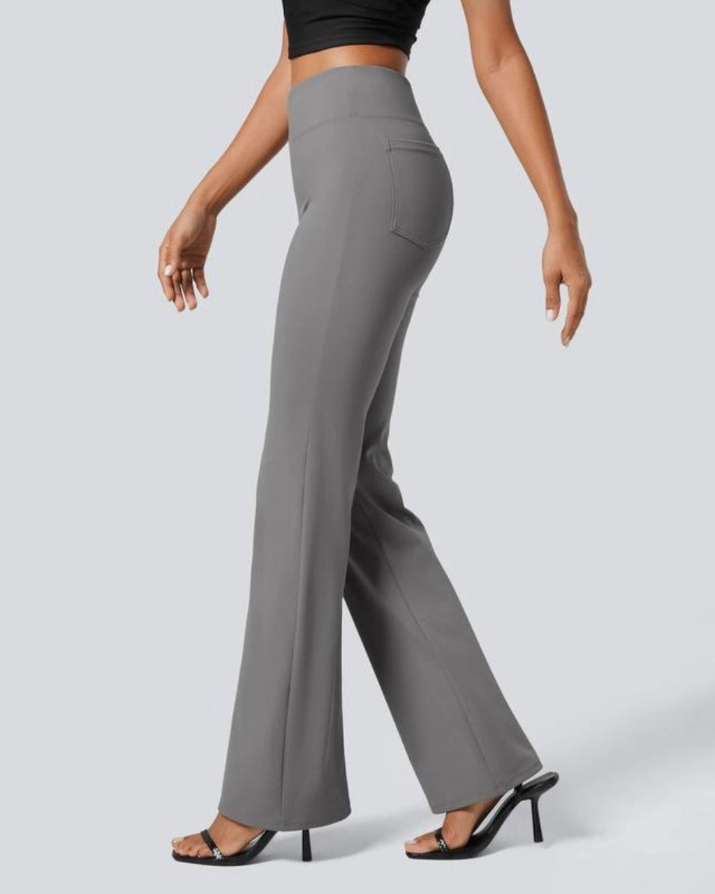 High-Waisted Palazzo Trousers