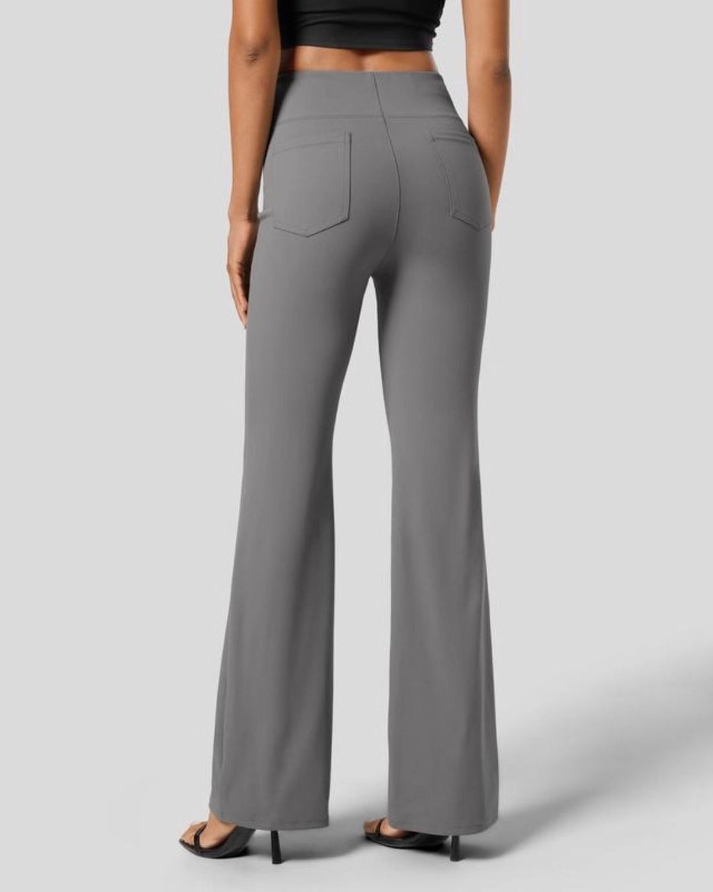 High-Waisted Palazzo Trousers